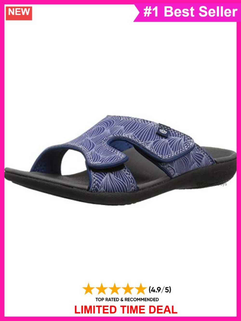 Orthotic Slide Sandals with Arch Support & Cushioned EVA Midsole